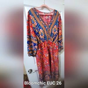Plus size Bloomchic dress maxi